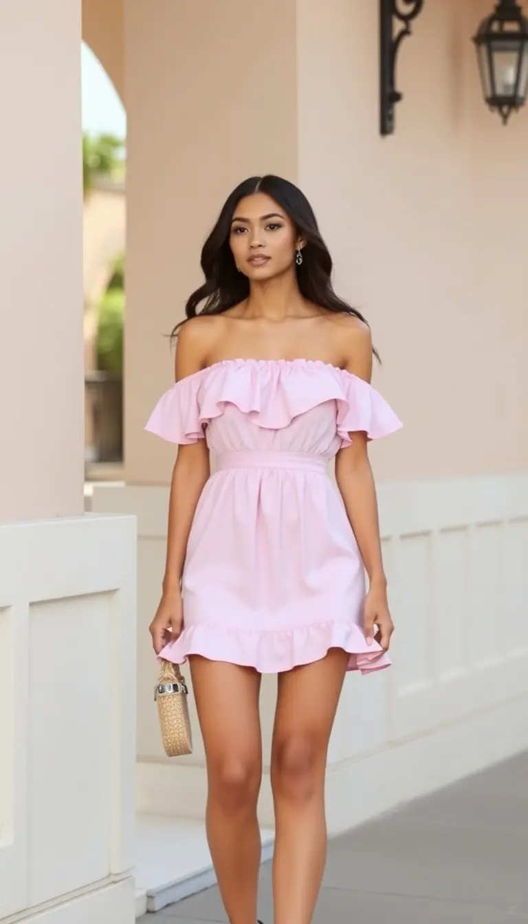 Off-Shoulder Mini Dress