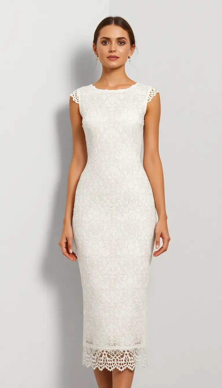 Lace Sheath Dress