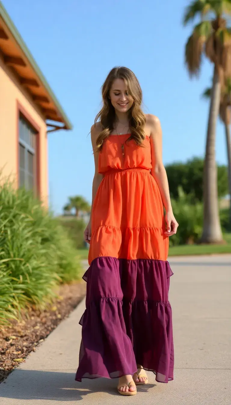 Tiered Maxi Dress Playful