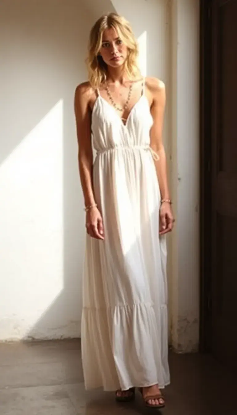 Off-White Maxi Dress