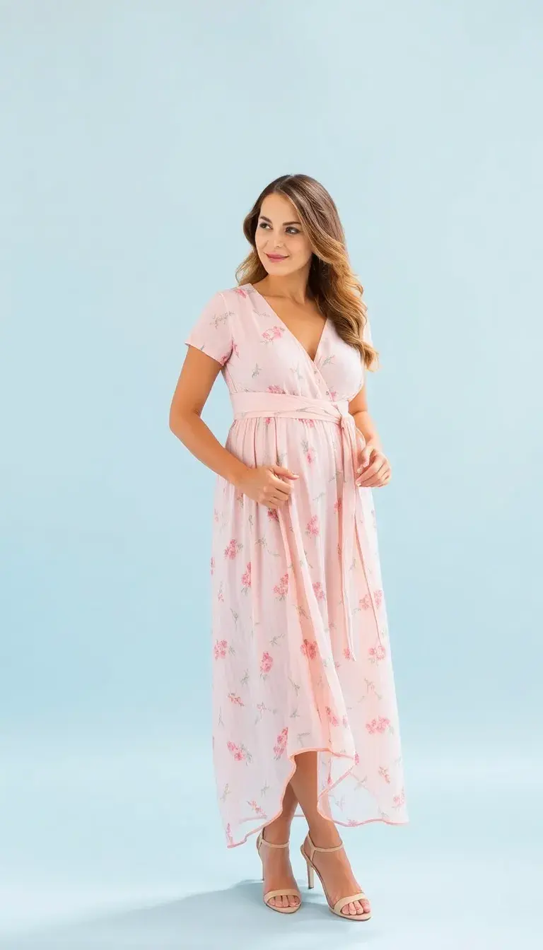 Wrap Baby Shower Dress