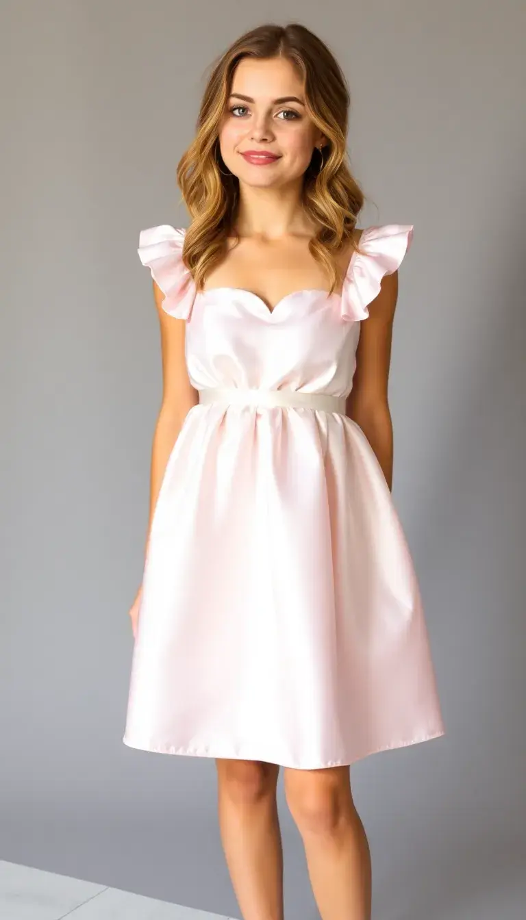 Satin Baby Shower Dress