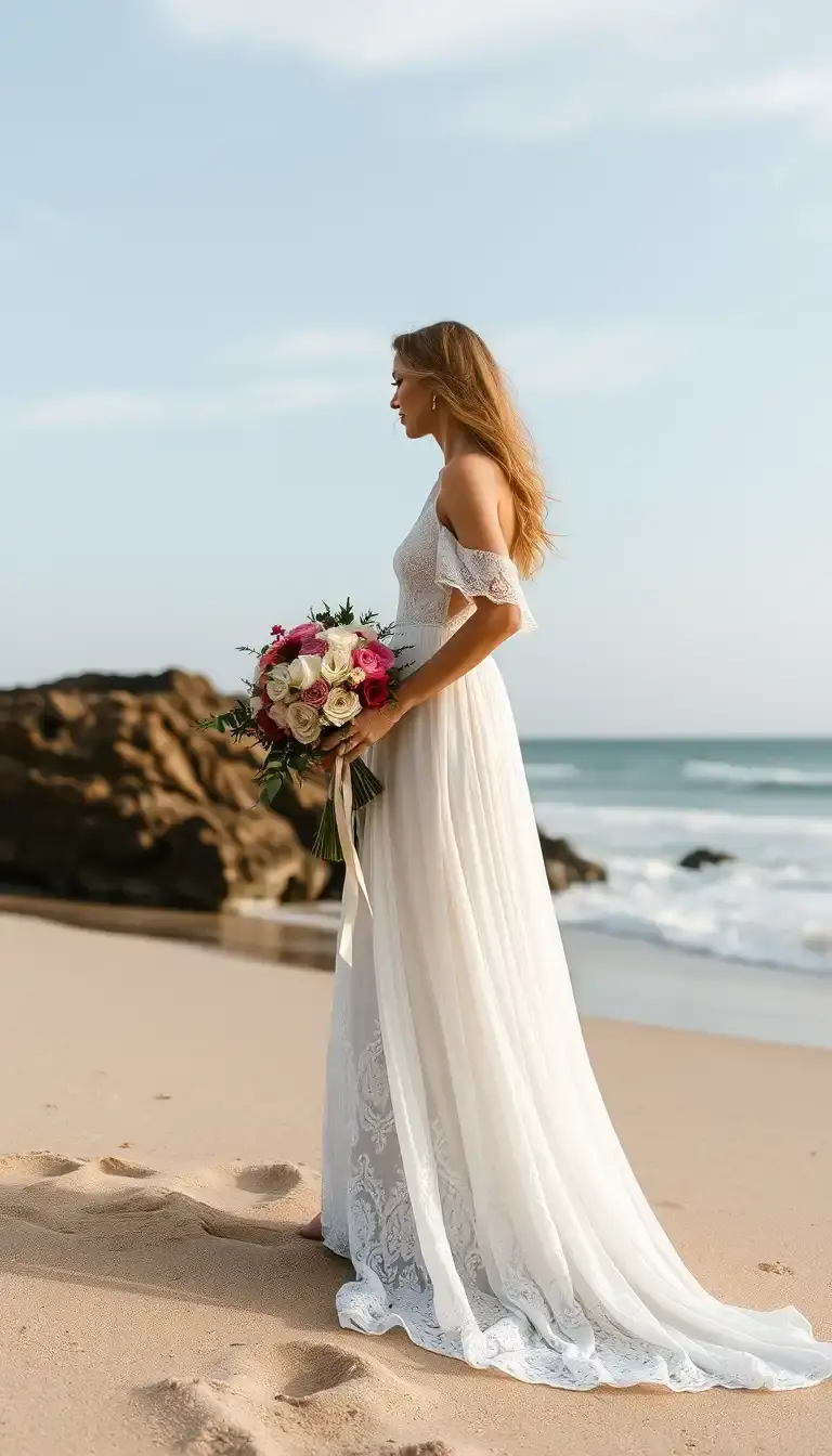 Boho Beach Wedding Dress