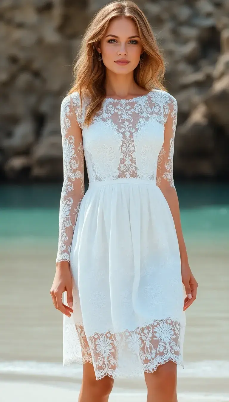 Lace Beach Wedding Mini