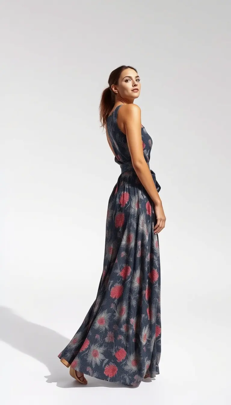 Wrap Maxi Dress with belt