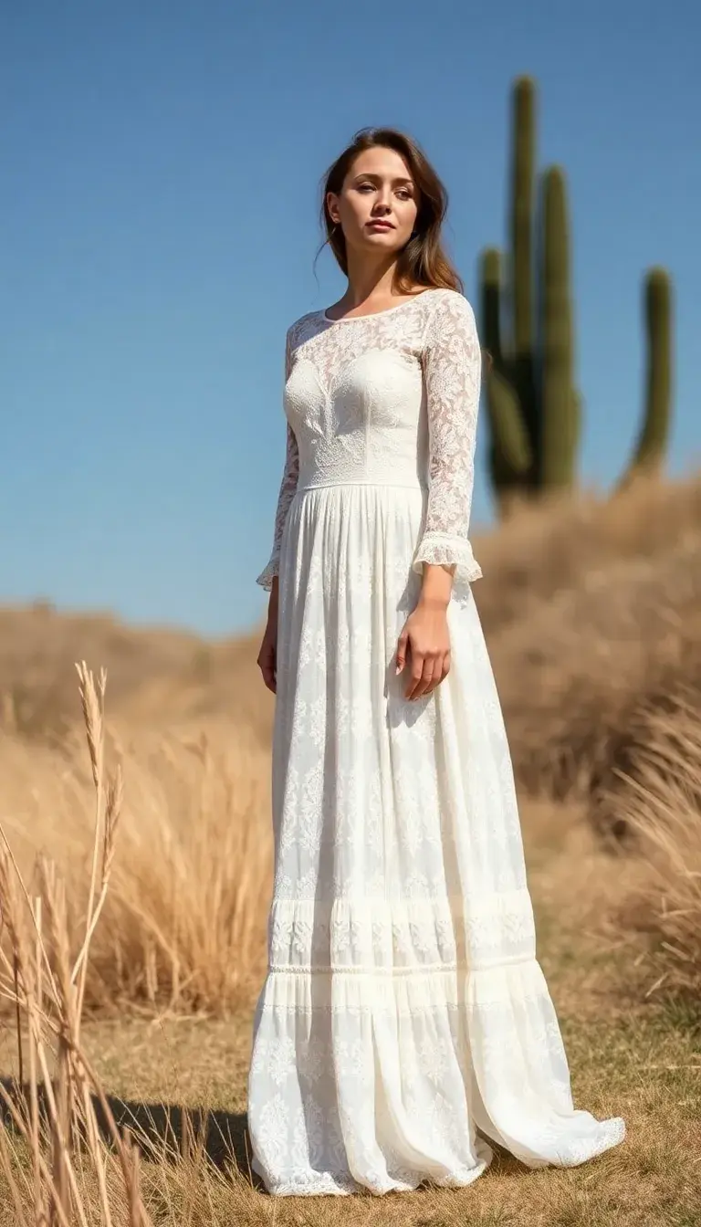 Lace Boho Wedding Maxi