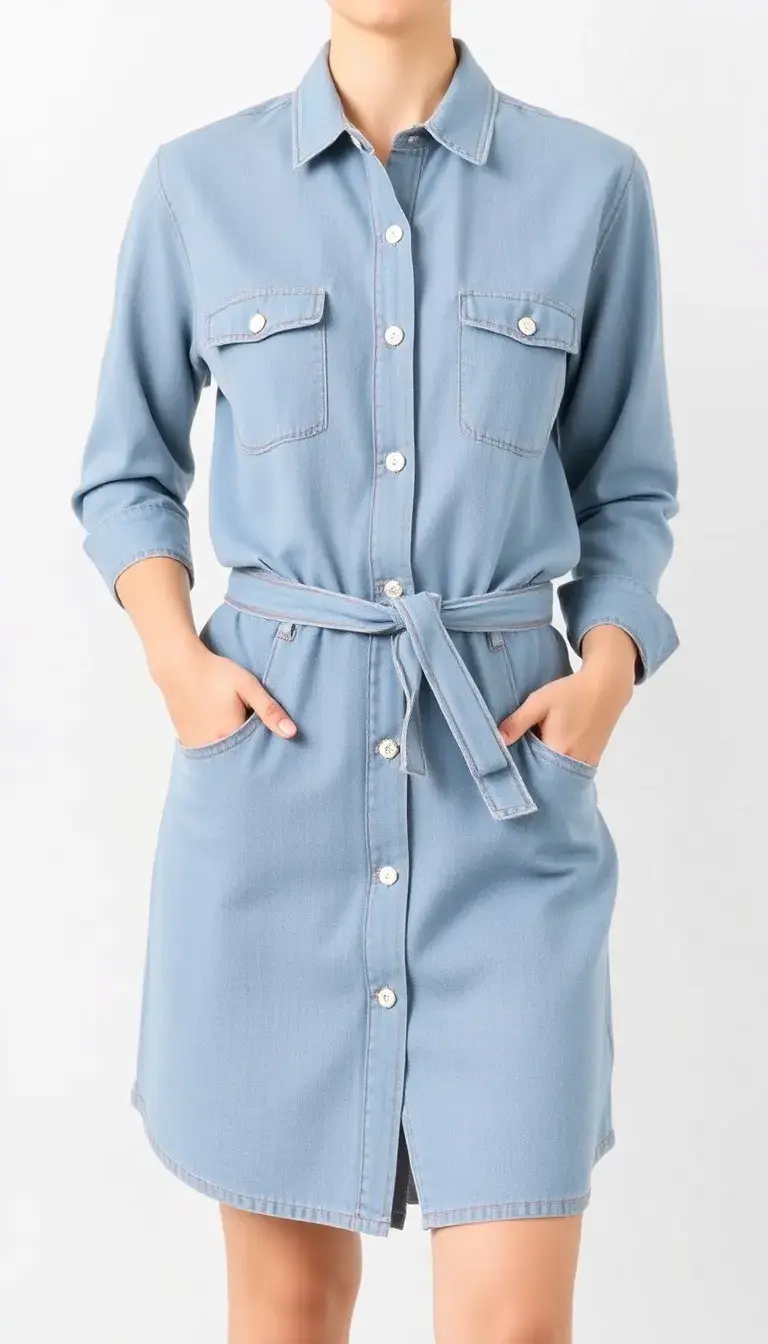 Shirt Denim Dress Women