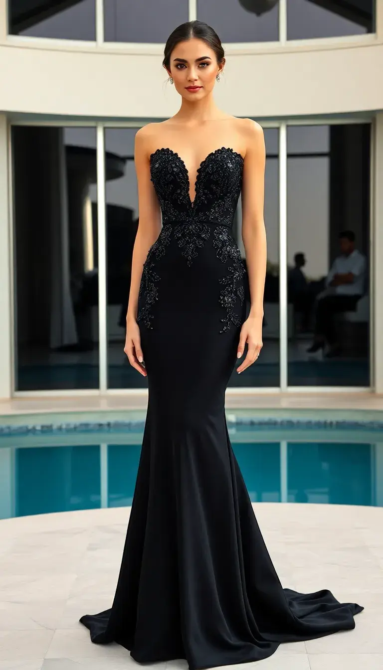 Black Prom Mermaid Dress