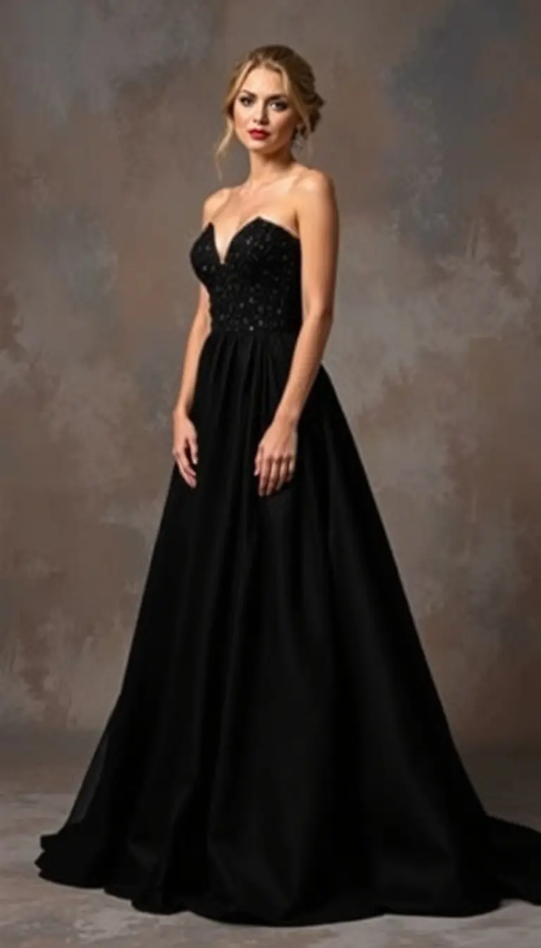 Black Prom Ball Gown