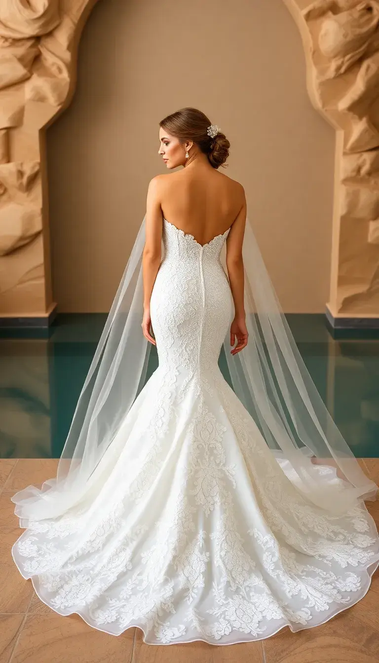 Strapless Mermaid Wedding Dress
