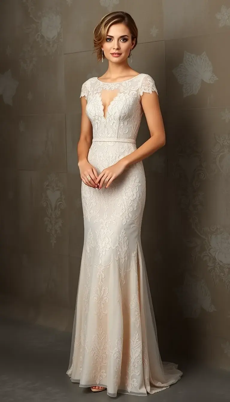 Lace Mother Bride Dress