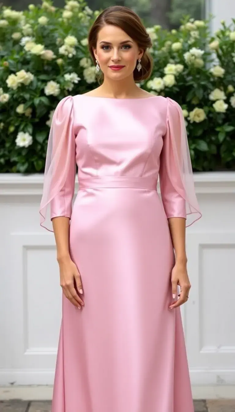 Satin Mother Bride Sheath
