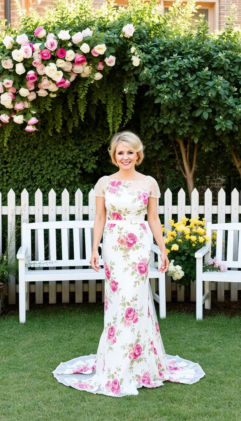 Floral Mother Bride Maxi