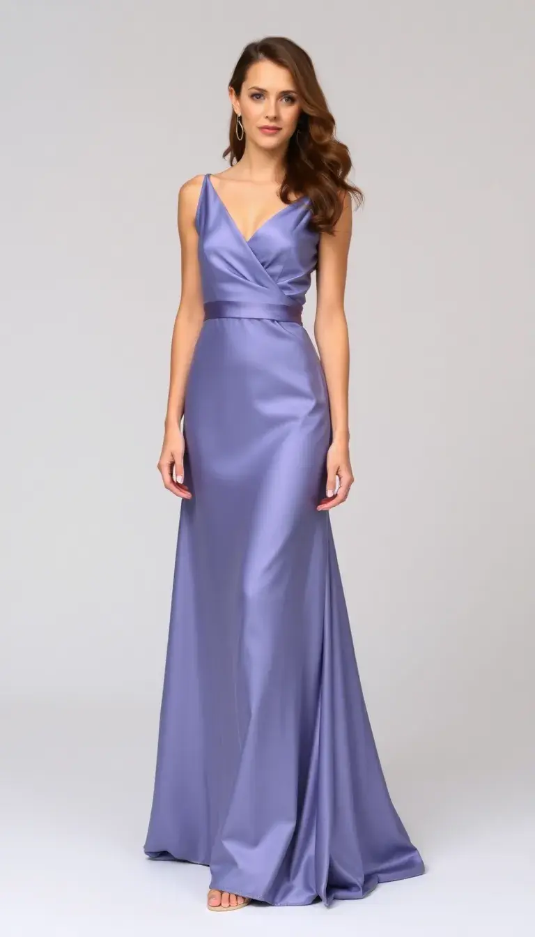 satin rehearsal dinner dress