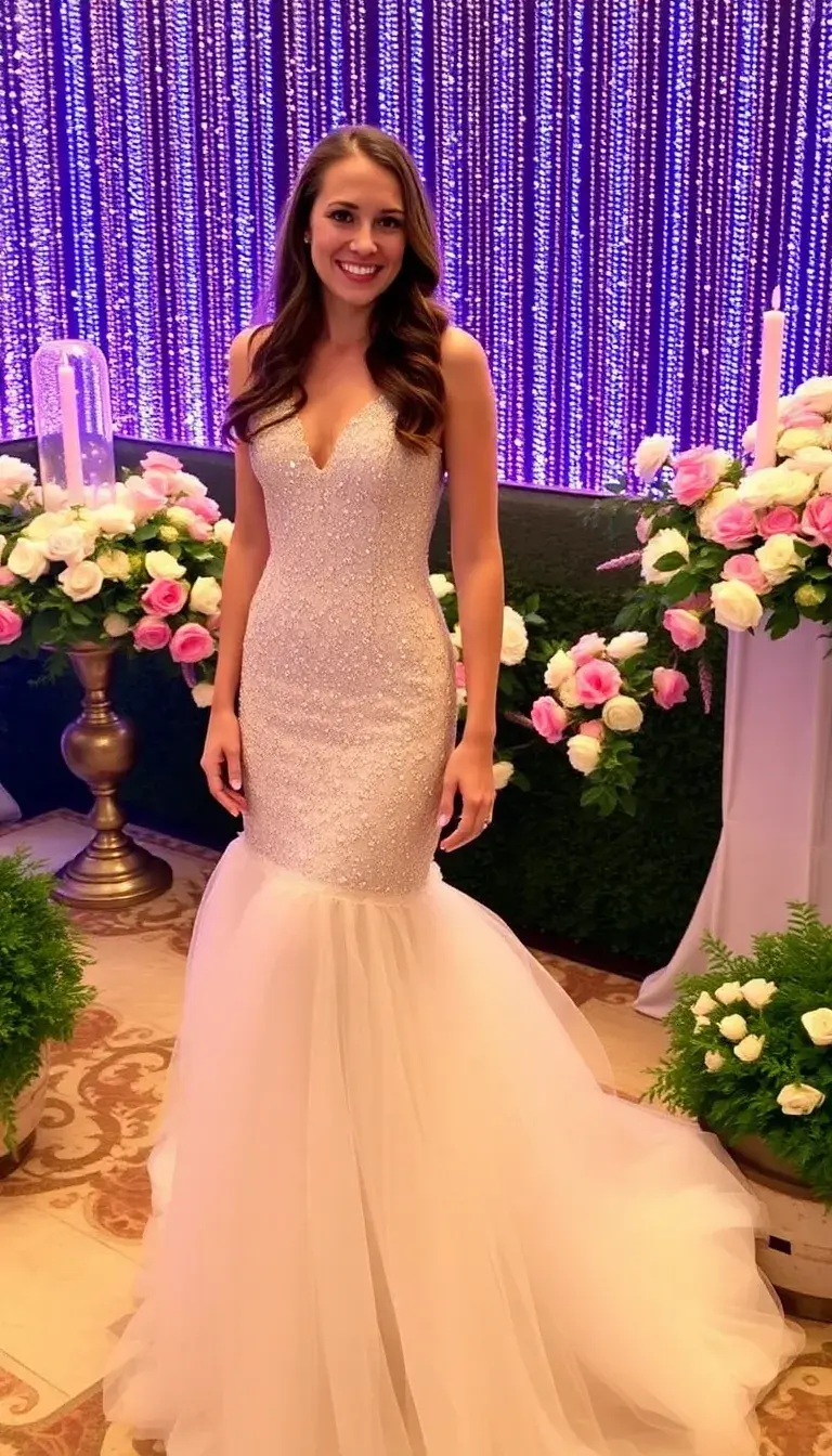sequin rehearsal dinner dress