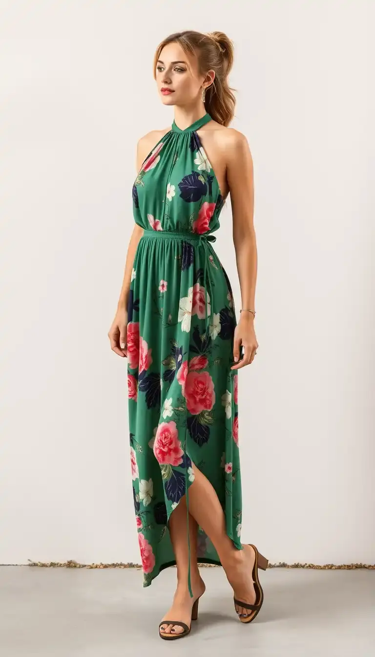 Halter Type Dress