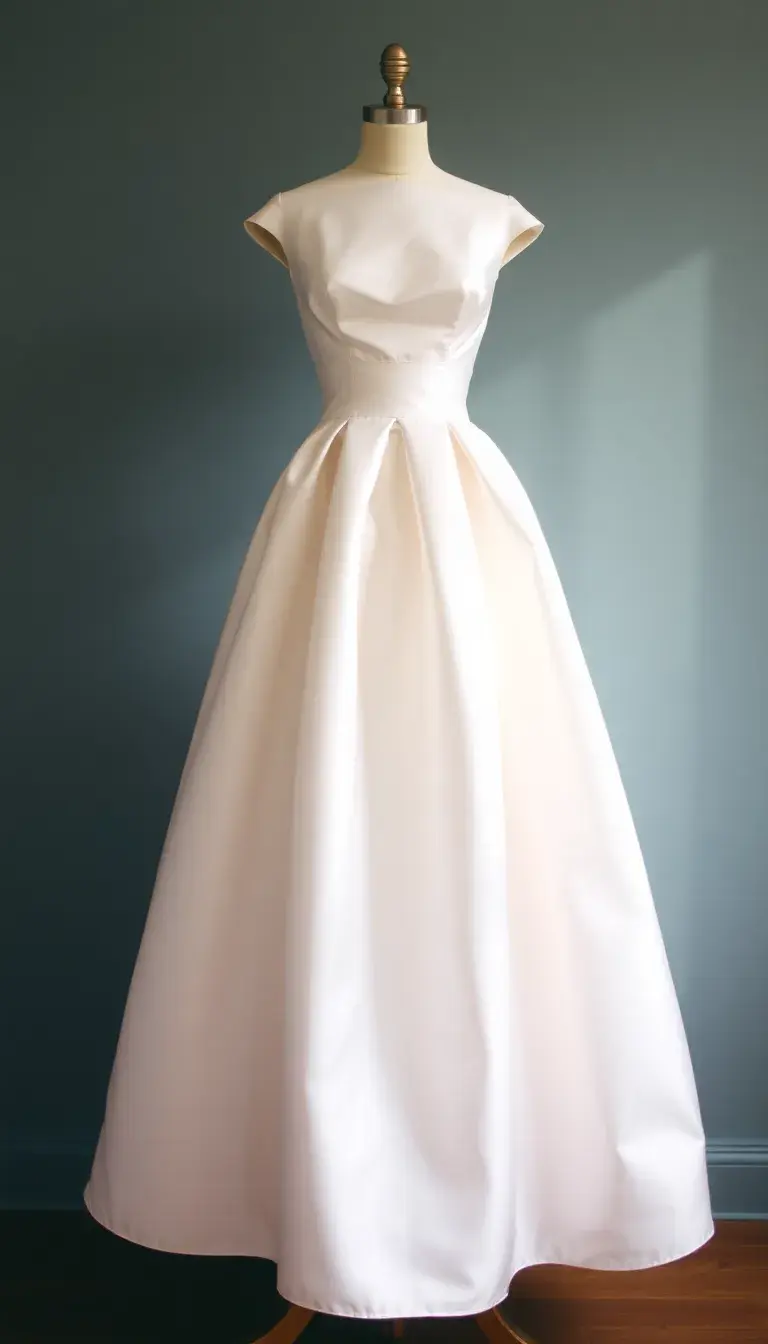 Satin Vintage Wedding Dress