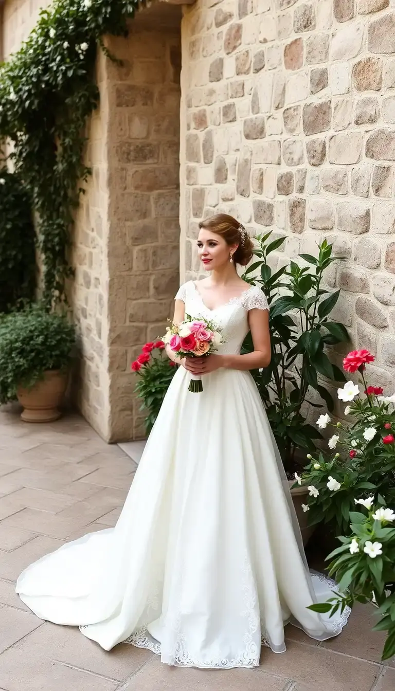 A-Line Vintage Wedding Dress