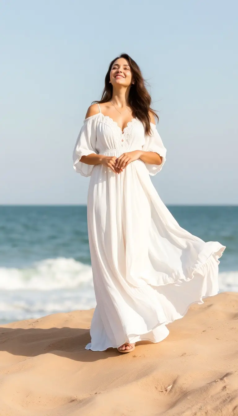 White Convocation Maxi Dress