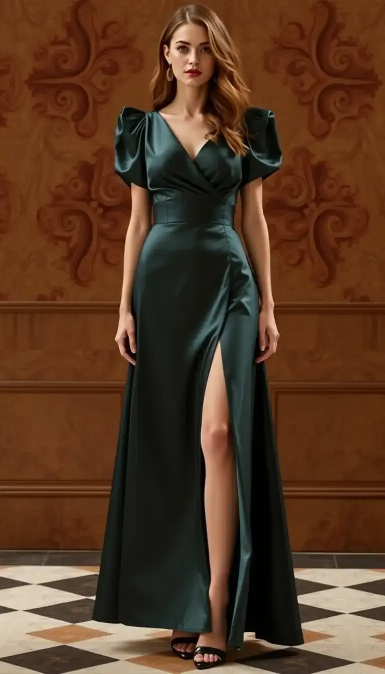 Satin Midi Dress