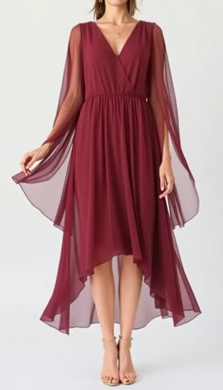 Chiffon Midi Dress