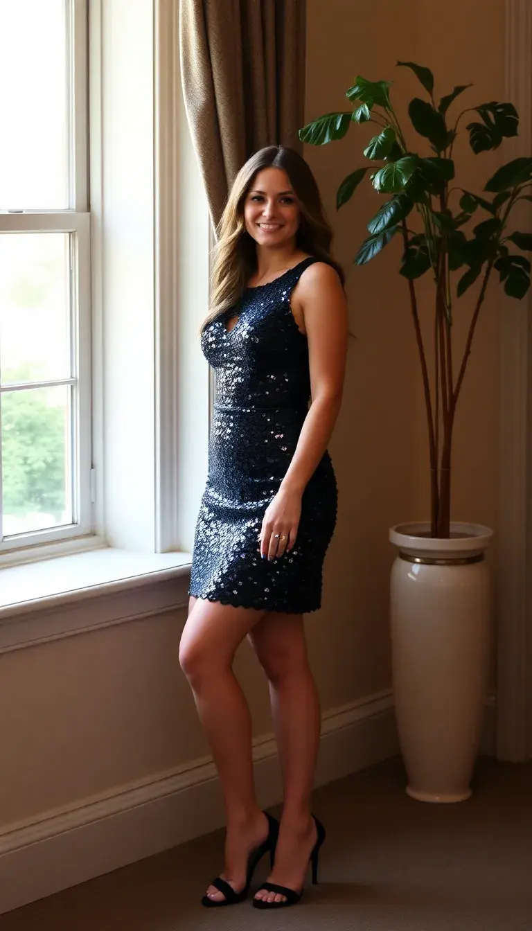 Sequin Wedding Guest Mini