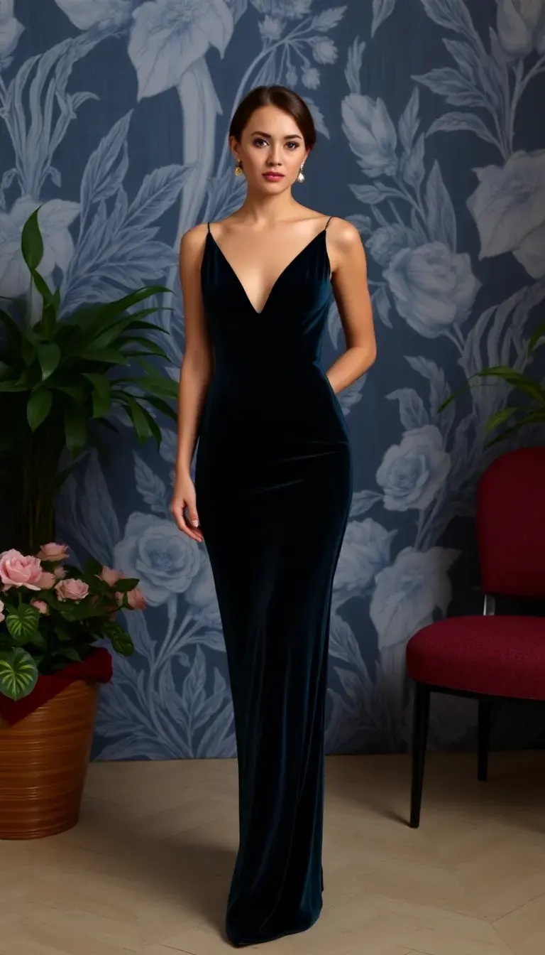 Velvet Wedding Guest Dress
