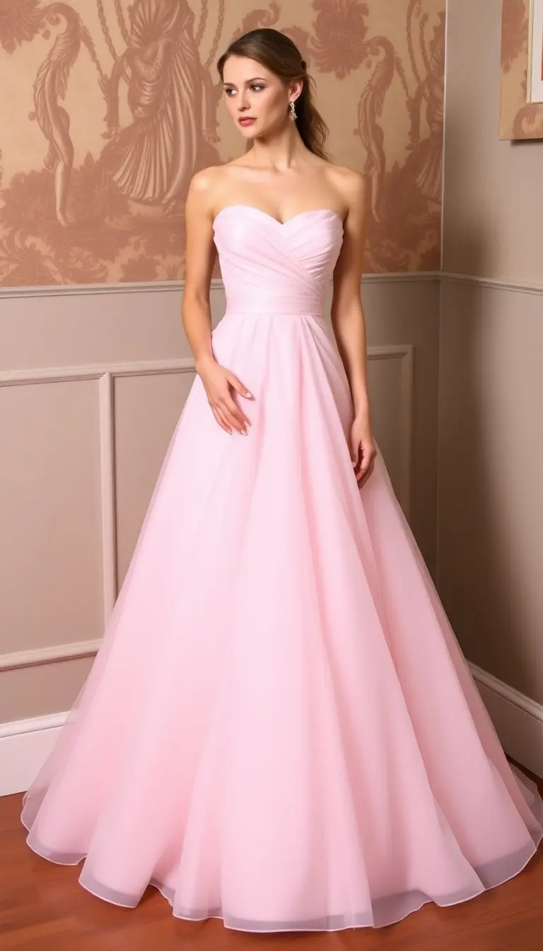 Strapless Prom Dress Sweetheart Classic