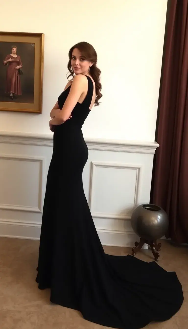 Black Evening Dress Elegant