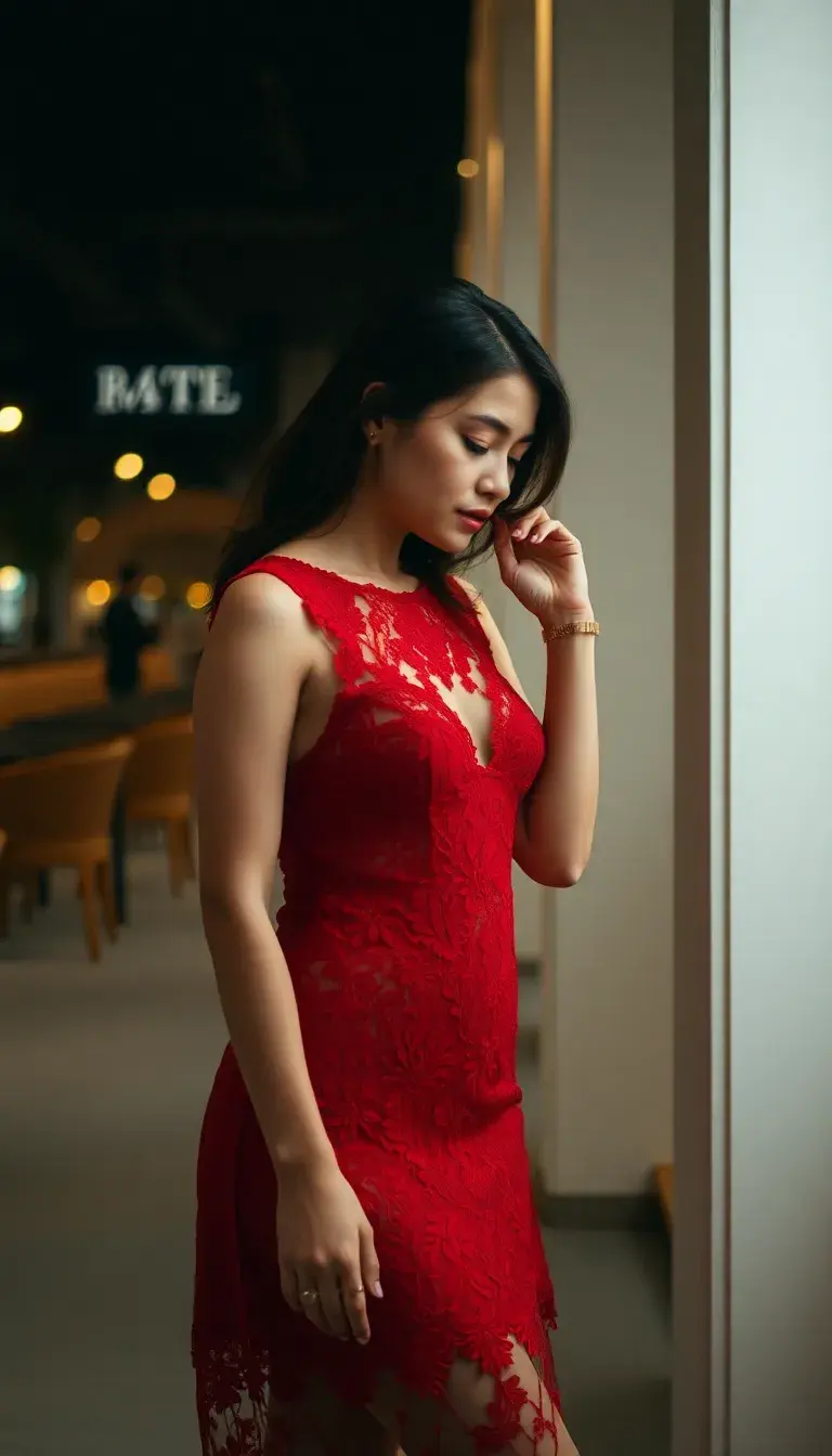 Red Lace Dress
