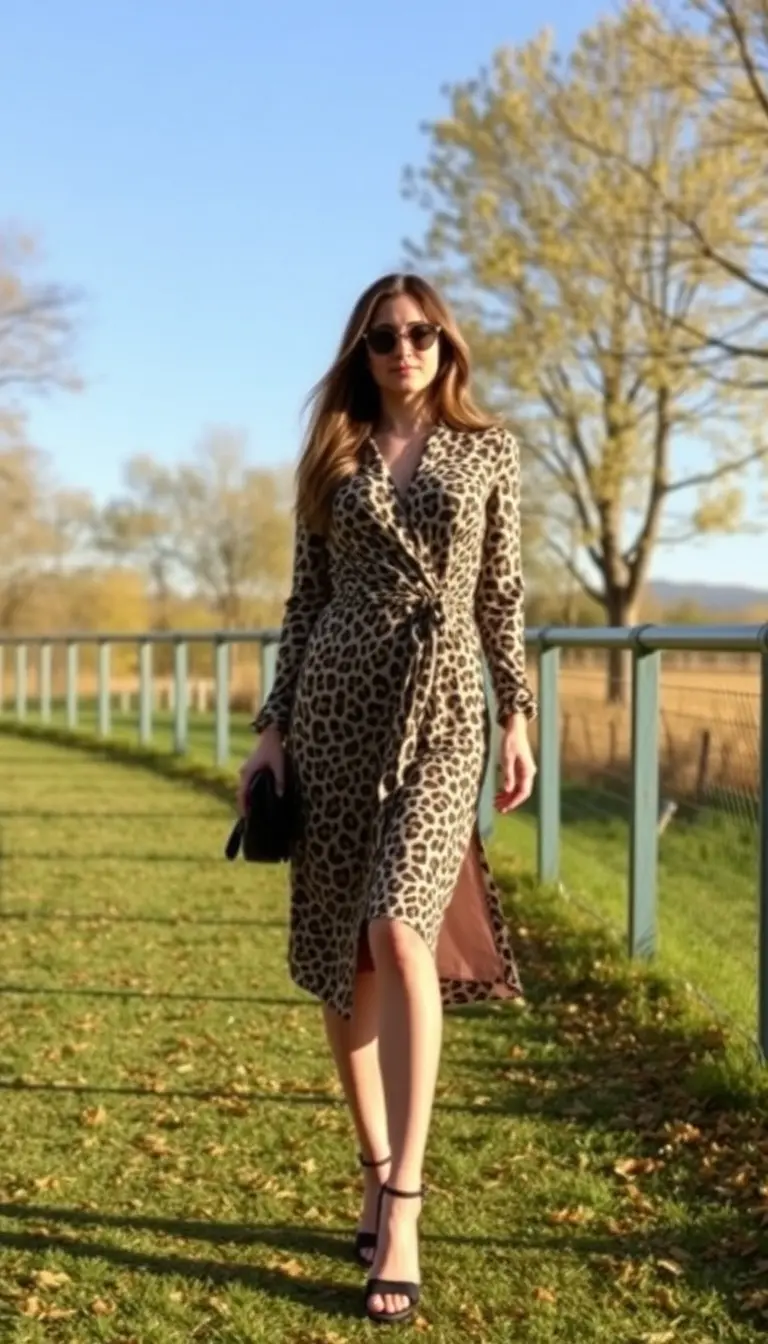 Leopard Wrap Dress