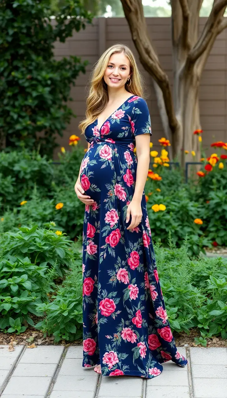 Floral Maternity Maxi