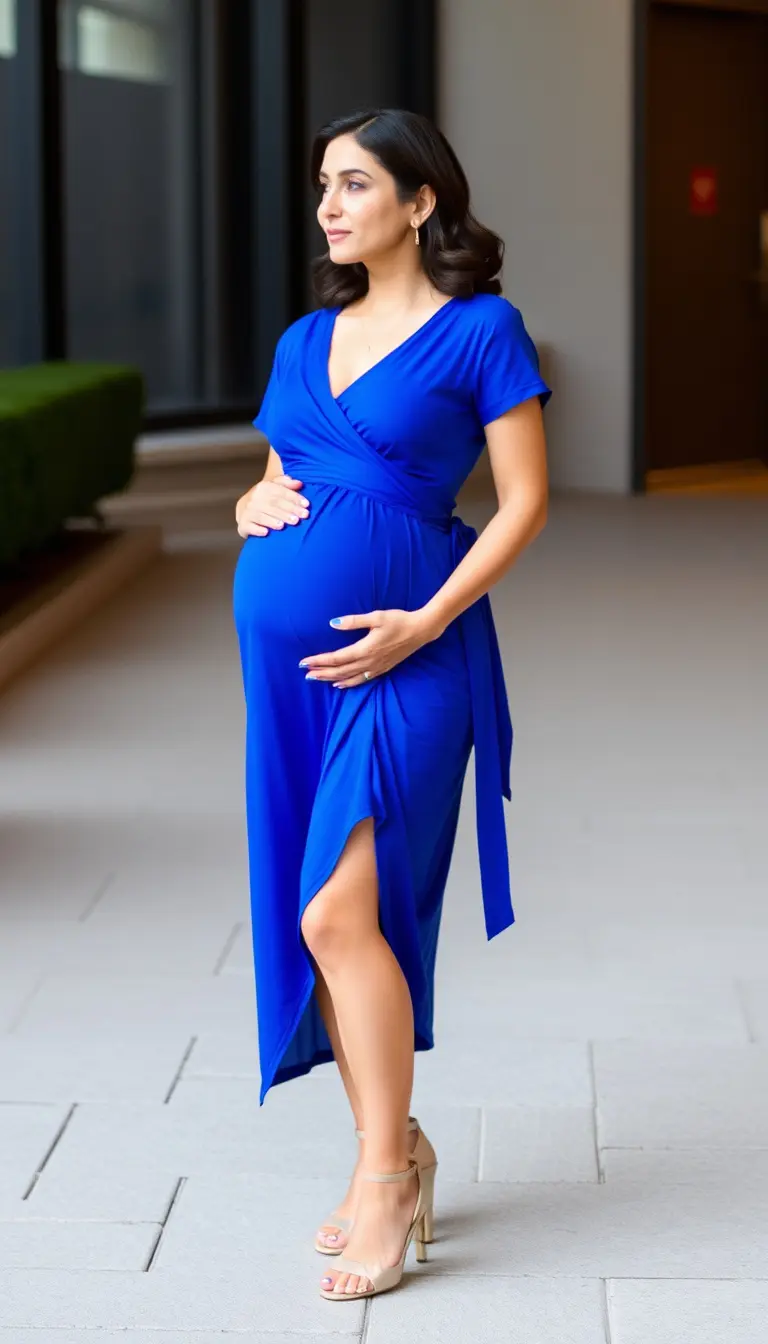 Wrap Maternity Dress