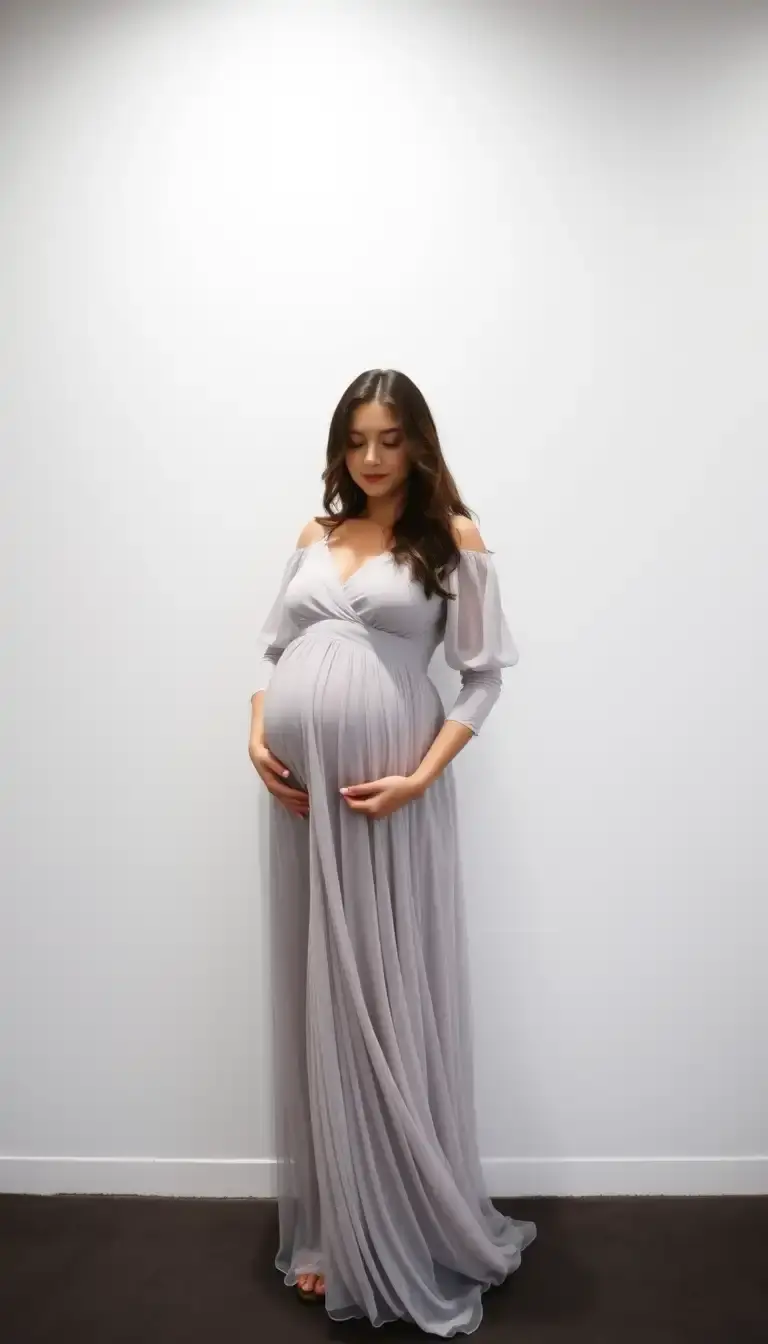 Chiffon Maternity Dress