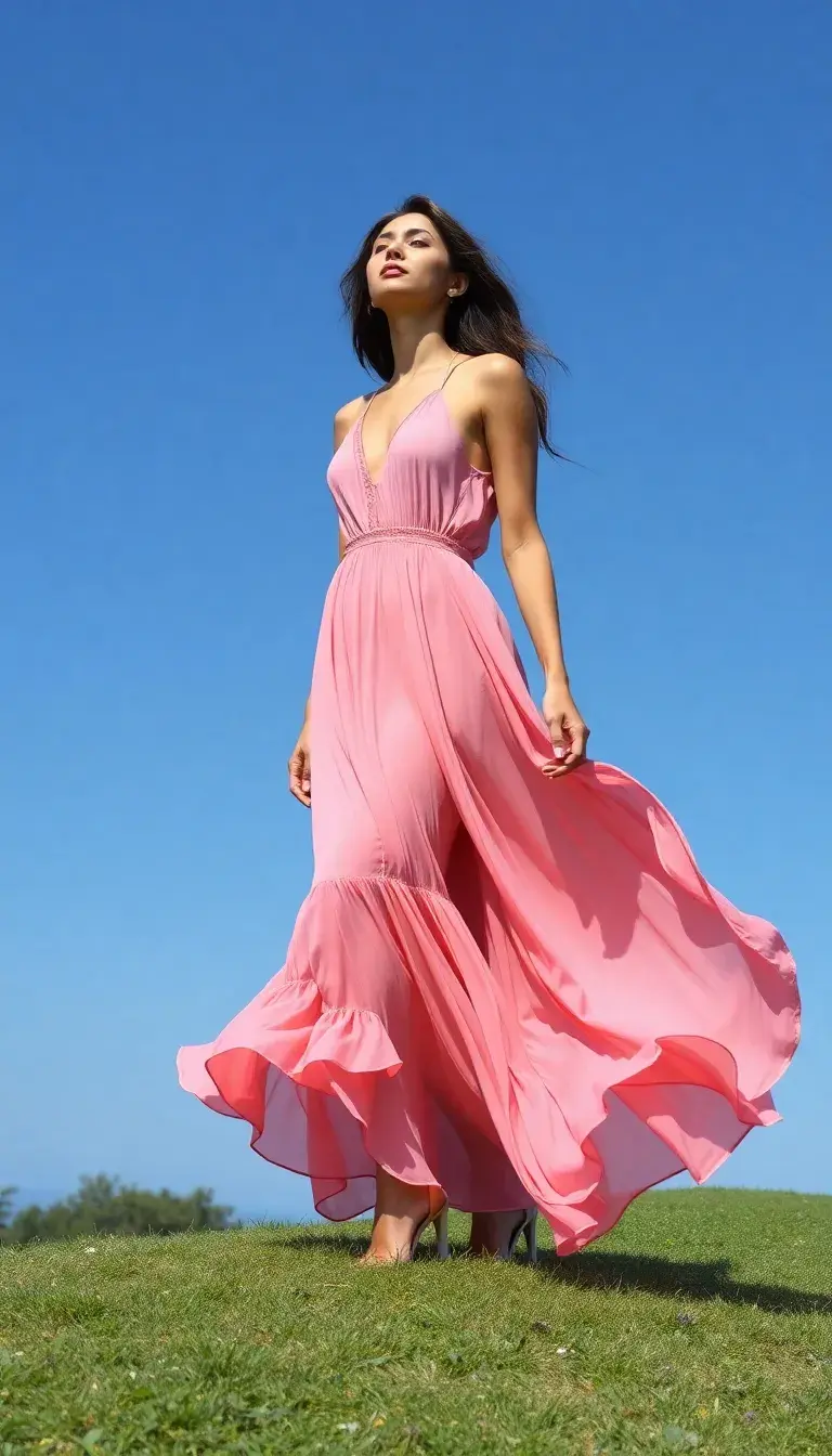 Rose Pink Maxi Dress