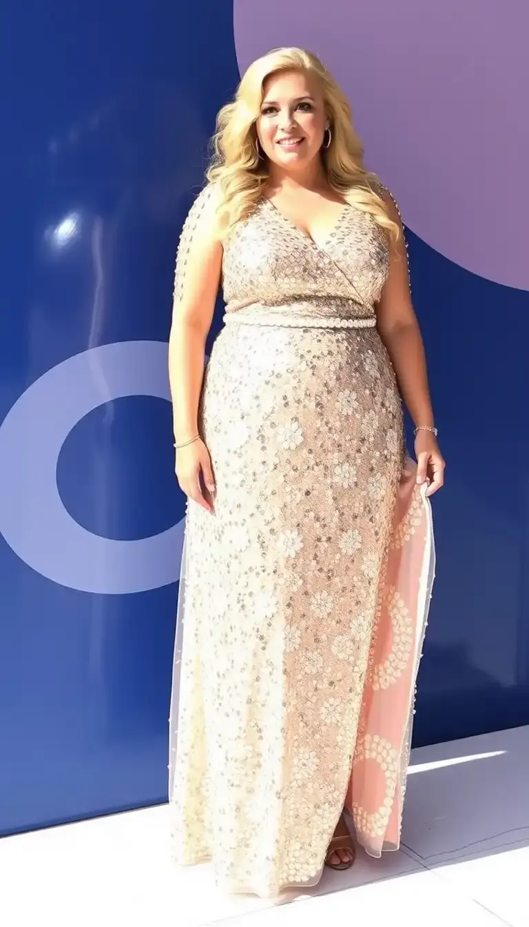 Plus size sequin dress