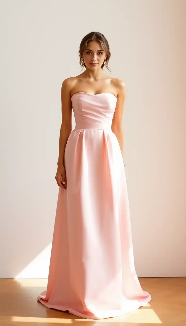 Classic Prom Dress - Timeless strapless gown