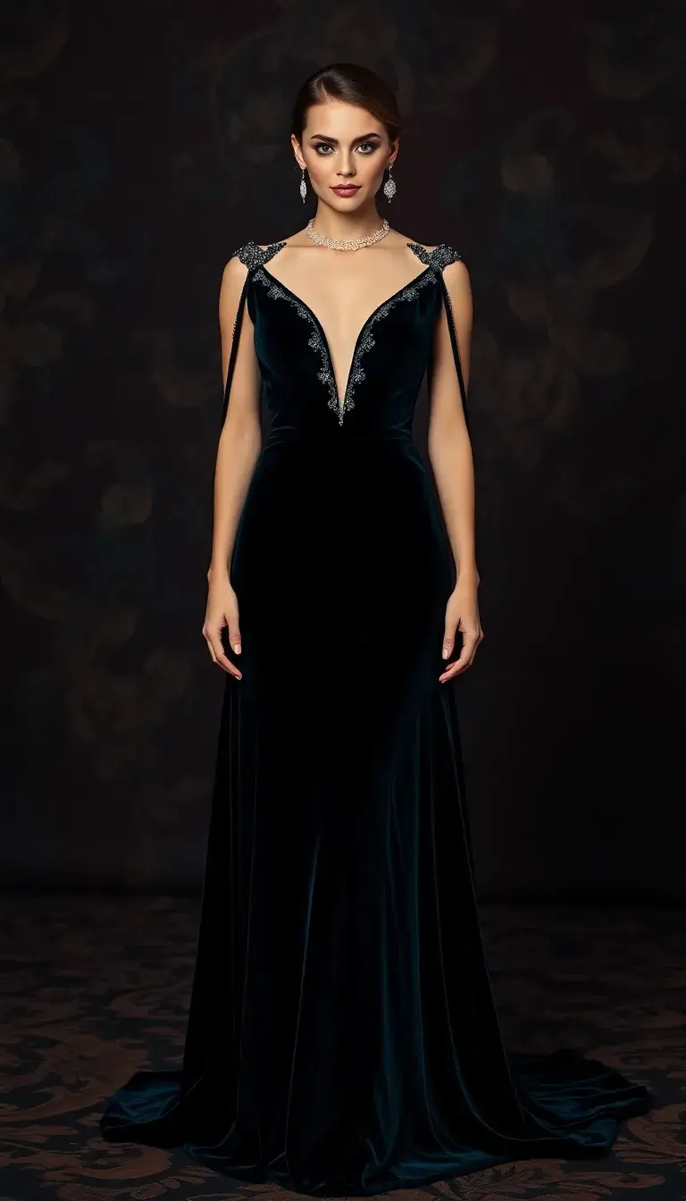 Luxe Prom Dress - Rich velvet gown