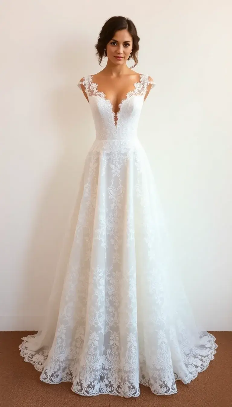 Lace A-Line Wedding Dress