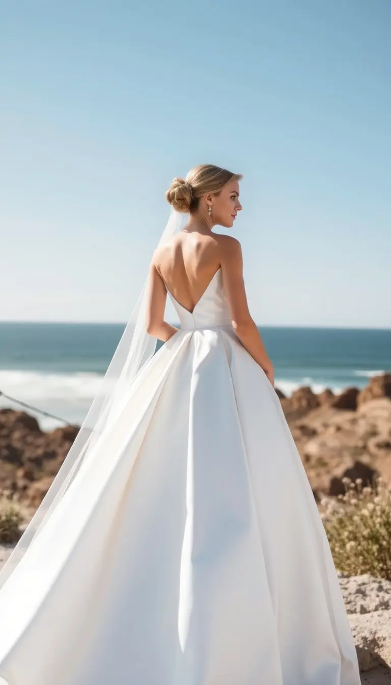 Satin A-Line Wedding Dress