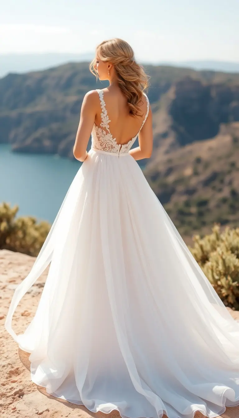 Chiffon A-Line Wedding Dress