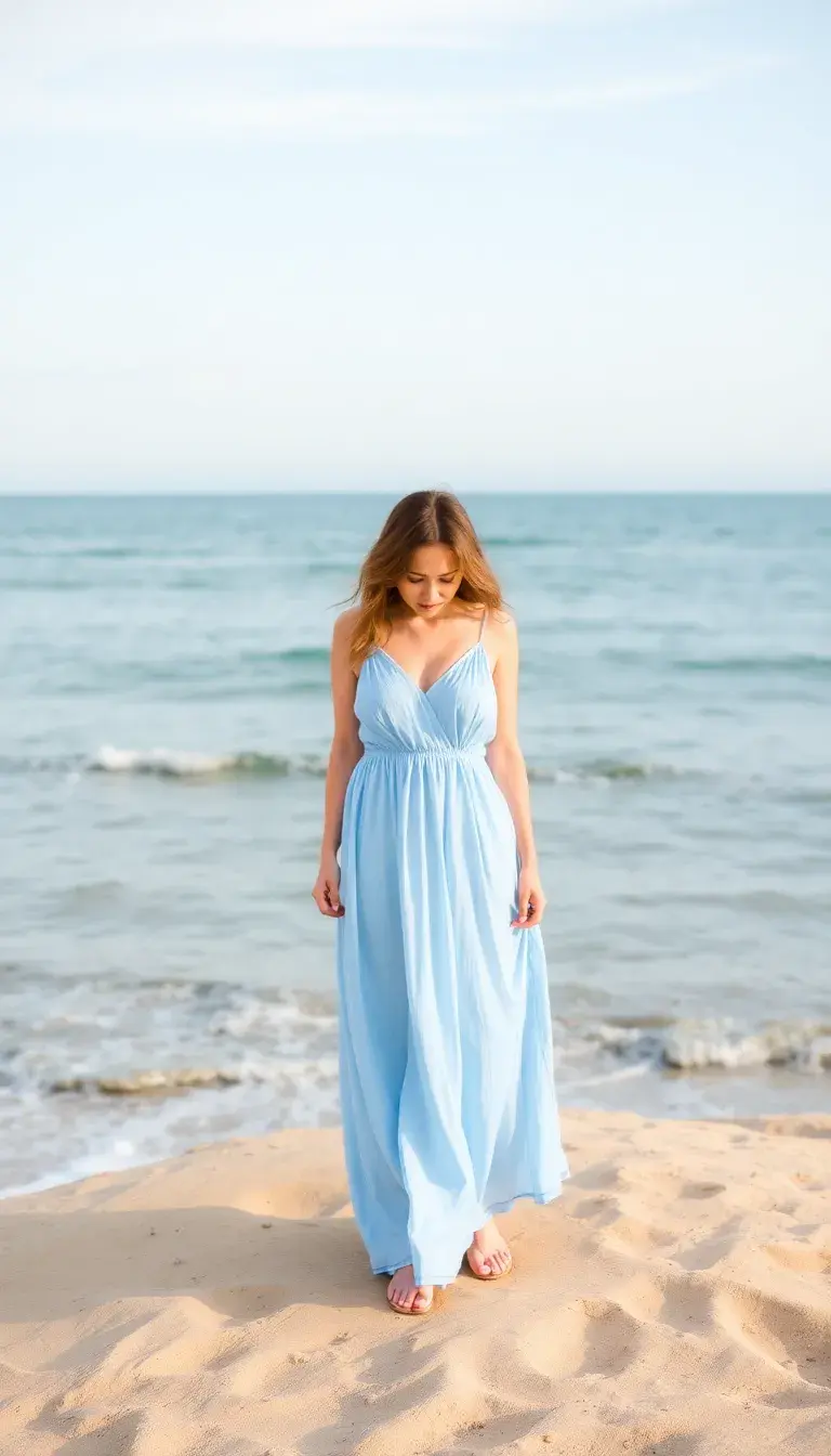 Baby Blue Maxi Dress
