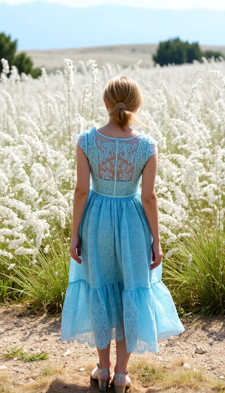 Baby Blue Lace Dress