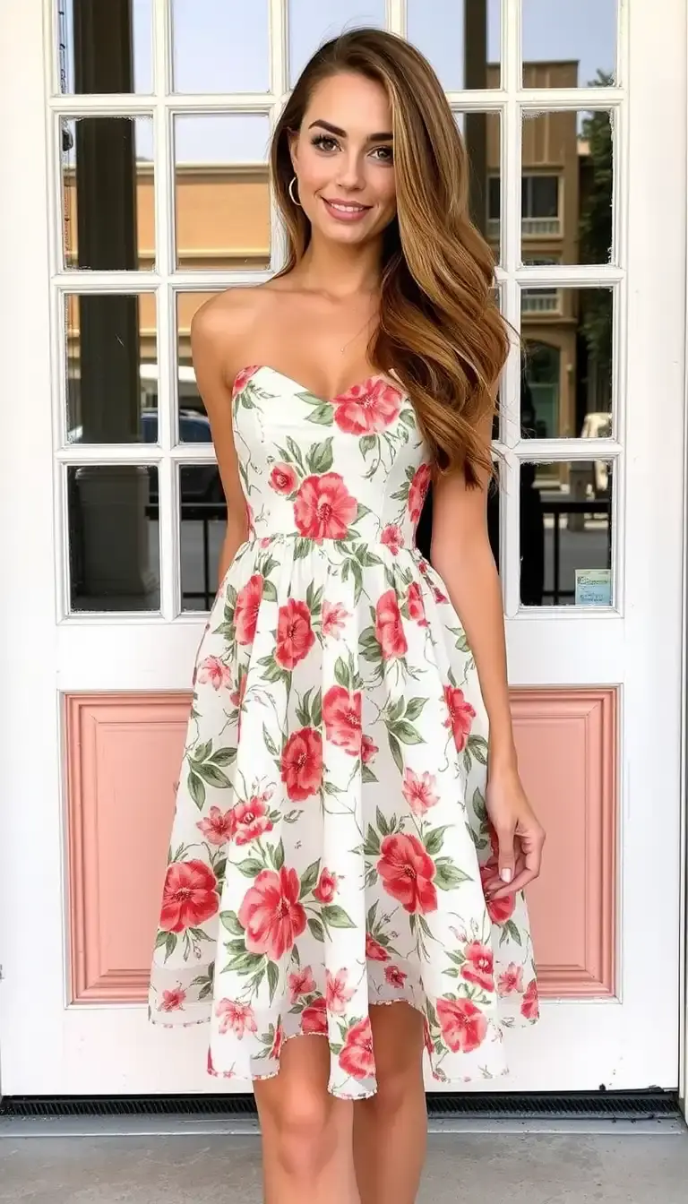 Floral Baby Doll Mini Dress