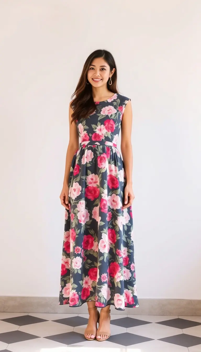 Floral Birthday Dress Women