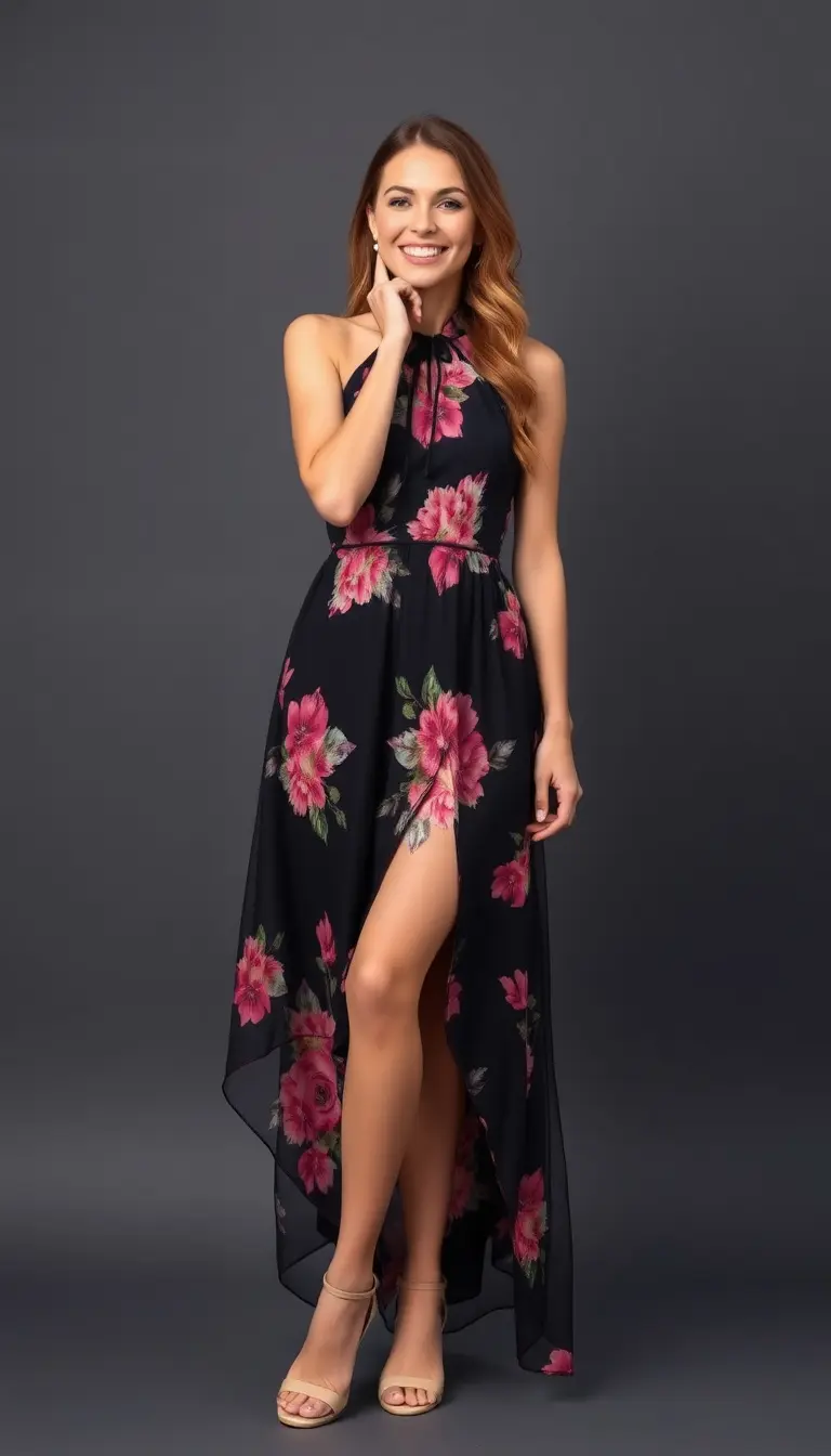 Halter Birthday Dress Women