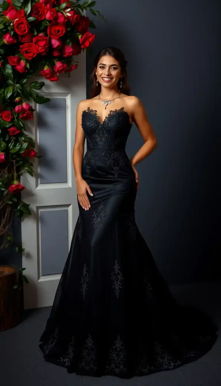 Black Prom Ball Gown
