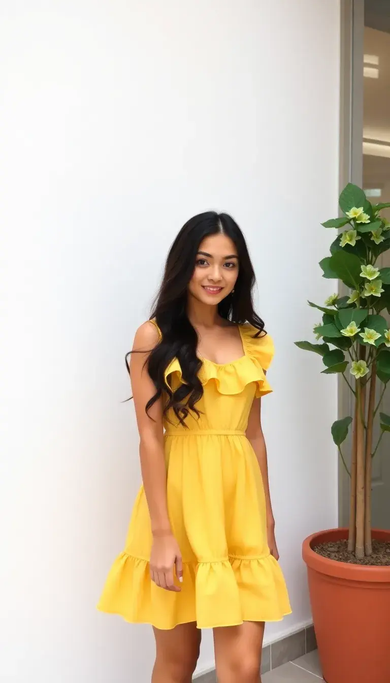 Butter Yellow Mini Dress