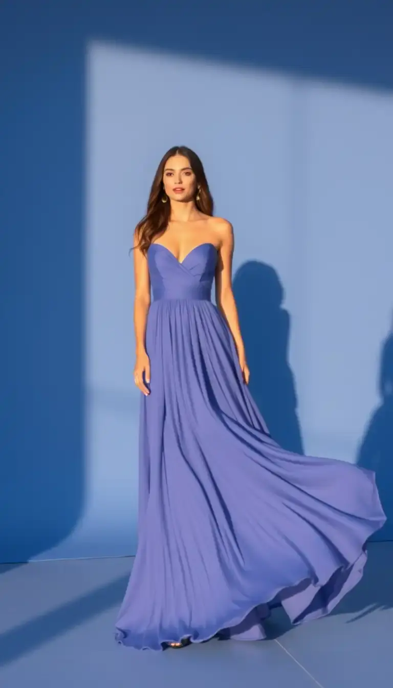 Blue Grad Maxi Dress