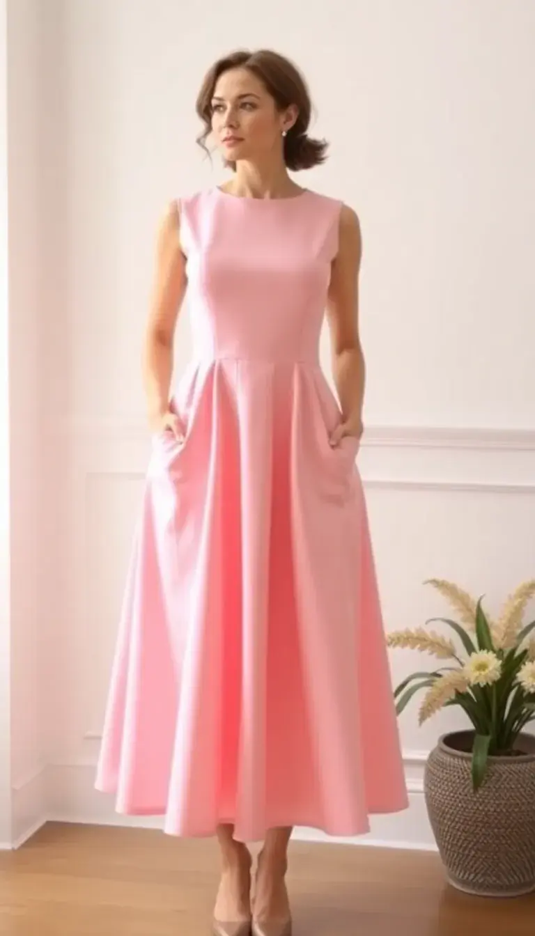 Light Pink A-Line Party Dress